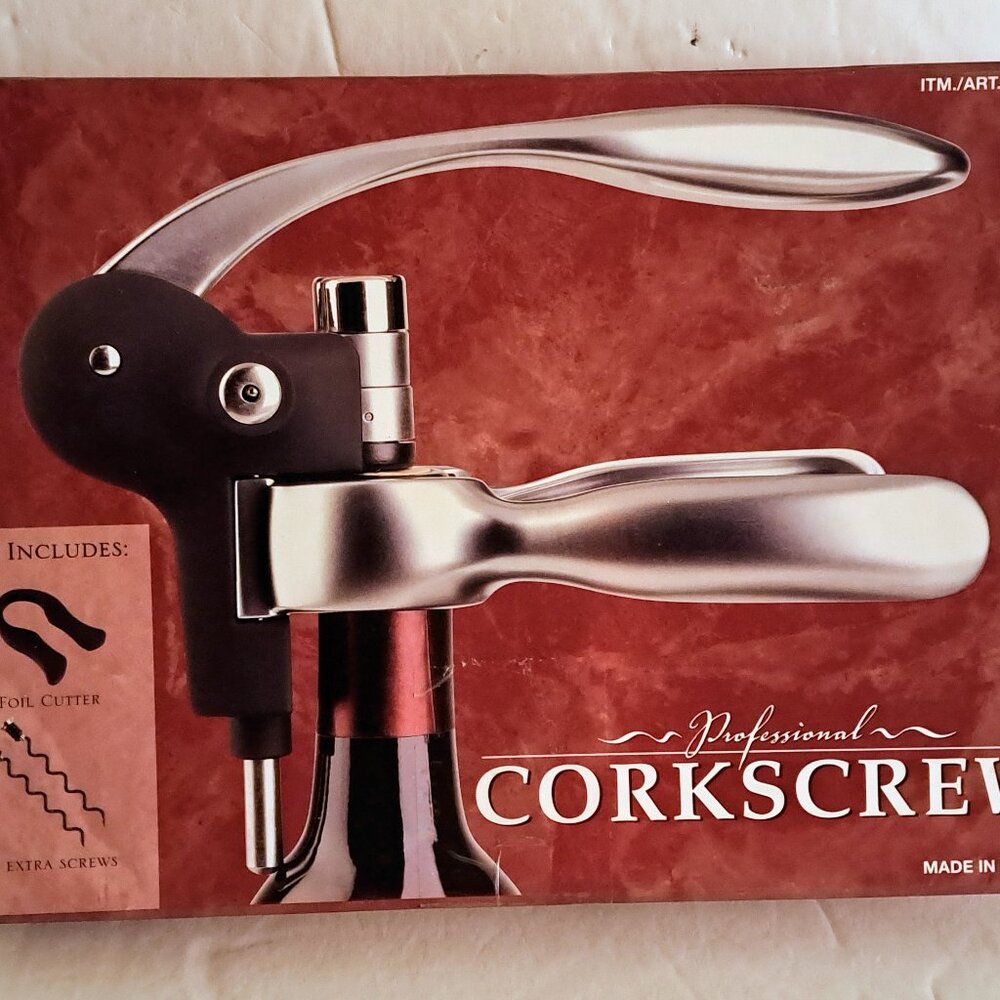 4-Piece Heavy-Duty Professional Corkscrew Kit Brand New